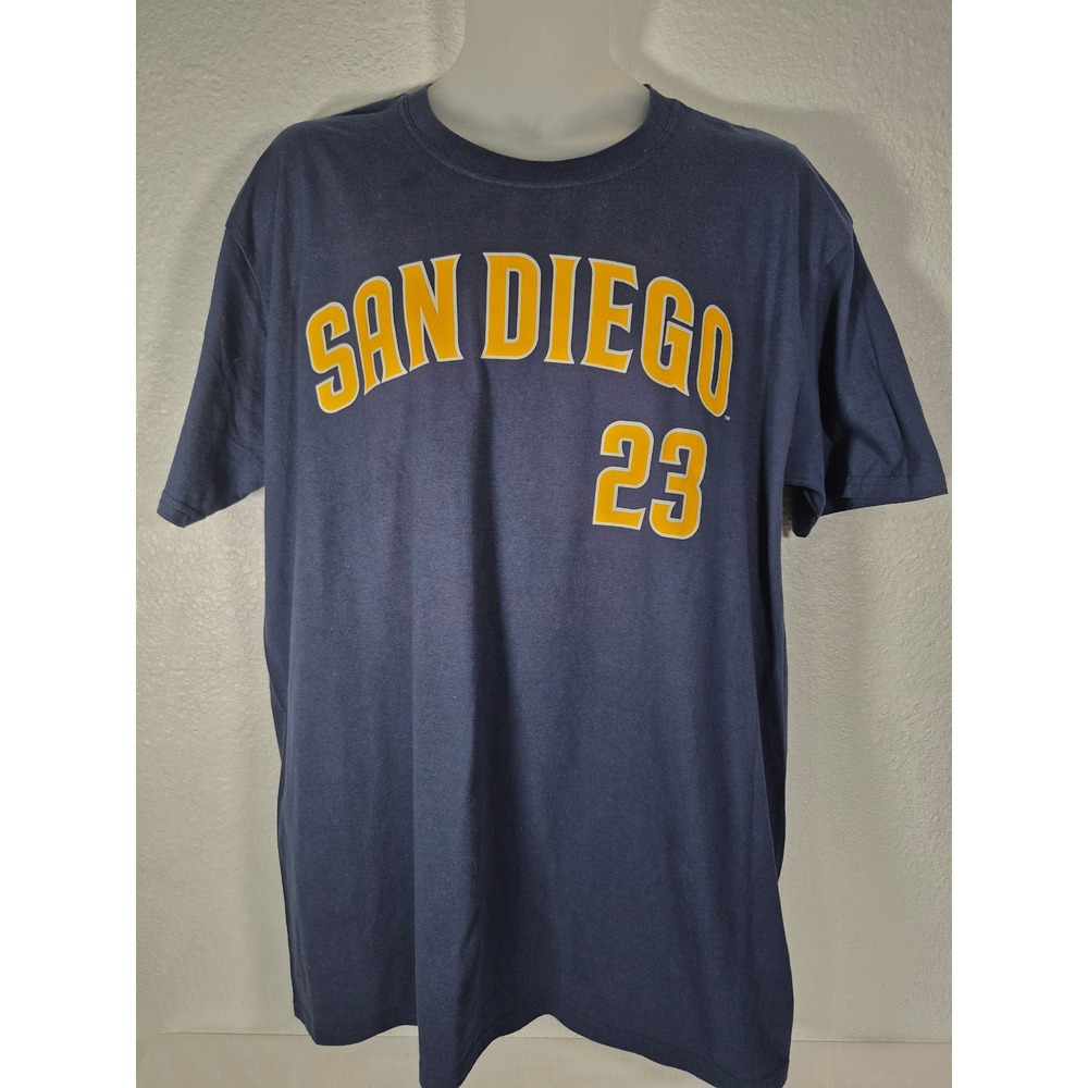 MLB San Diego Padres Fernando Tatis Jr #23 Navy Blue Graphic T-Shirt Mens XL NWT